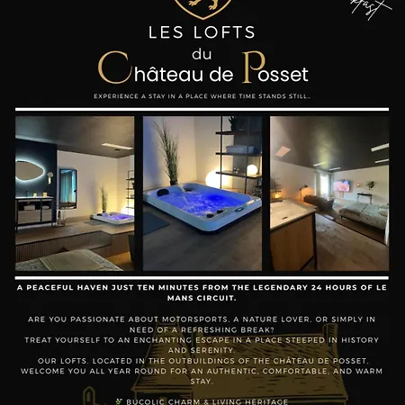 Les Lofts Du Chateau De Posset 住宿加早餐酒店 3*